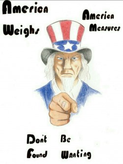 005 America Weighs America measures don't be found wanting